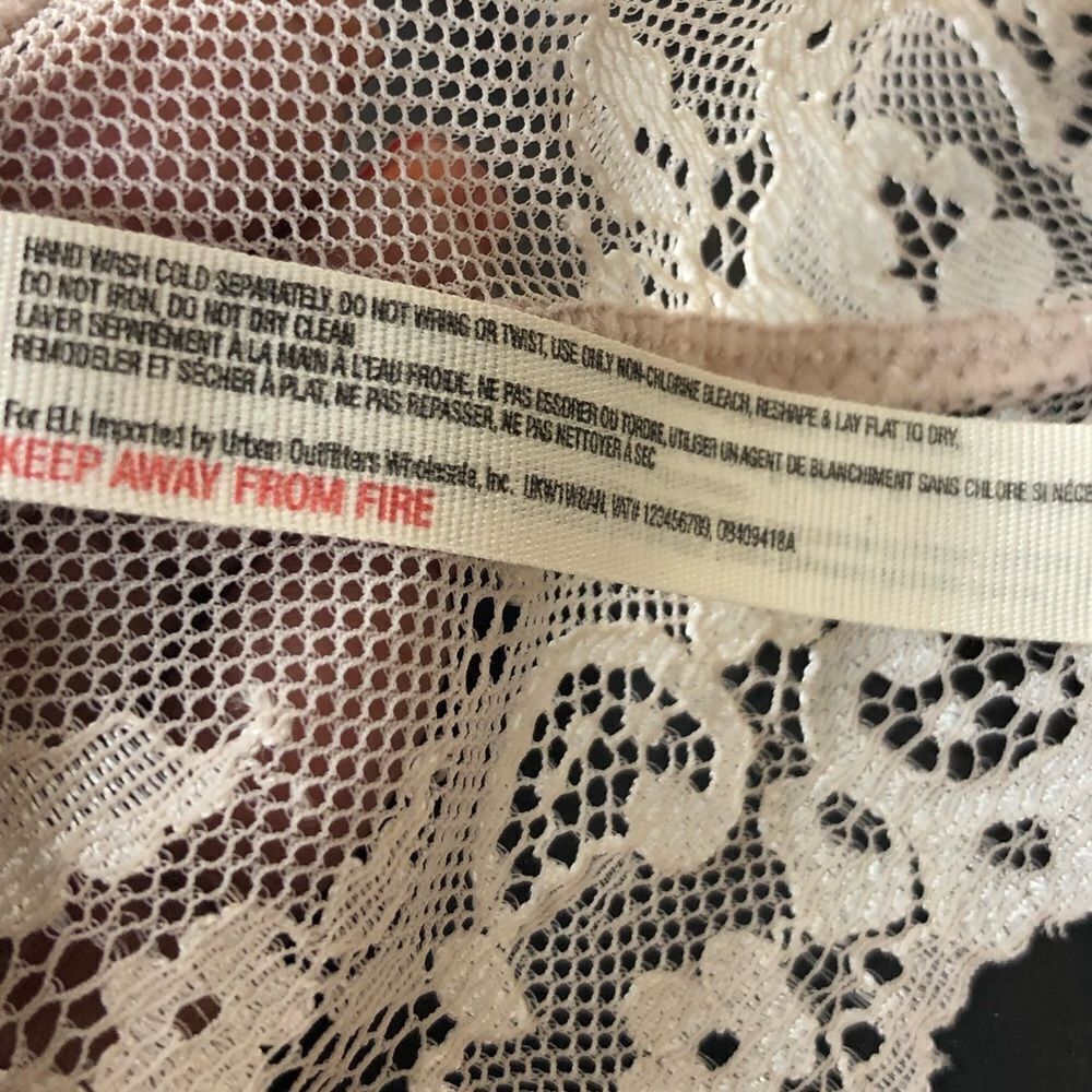 Free People Intimately white lace t strap bra, xs - Picture 6 of 11